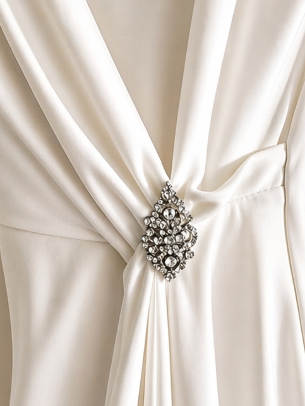 RESERVED @moonlight_kate -Ivory Long Sleeve Cocktail Dress Size 10 Wedding Guest - Picture 6 of 9